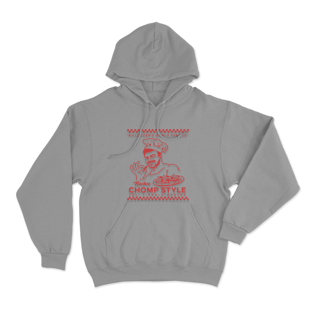 Chomp Style Unisex Hoodie Grey Chomp Style Unisex Hoodie Grey