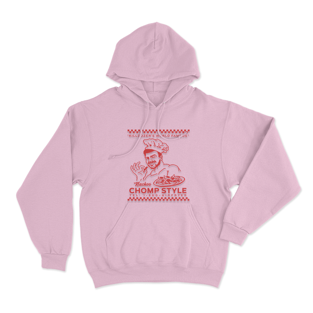 Chomp Style Unisex Hoodie Pink Chomp Style Unisex Hoodie Pink