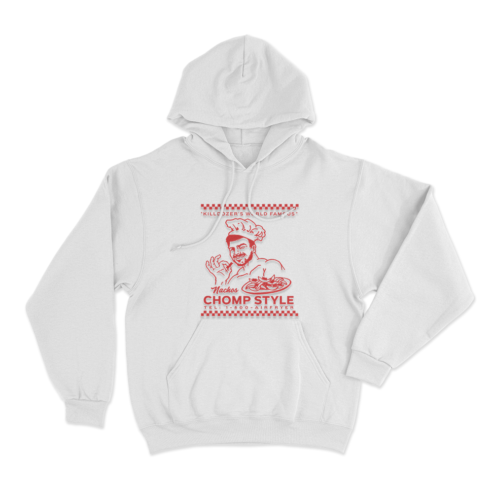 Chomp Style Unisex Hoodie White Chomp Style Unisex Hoodie White