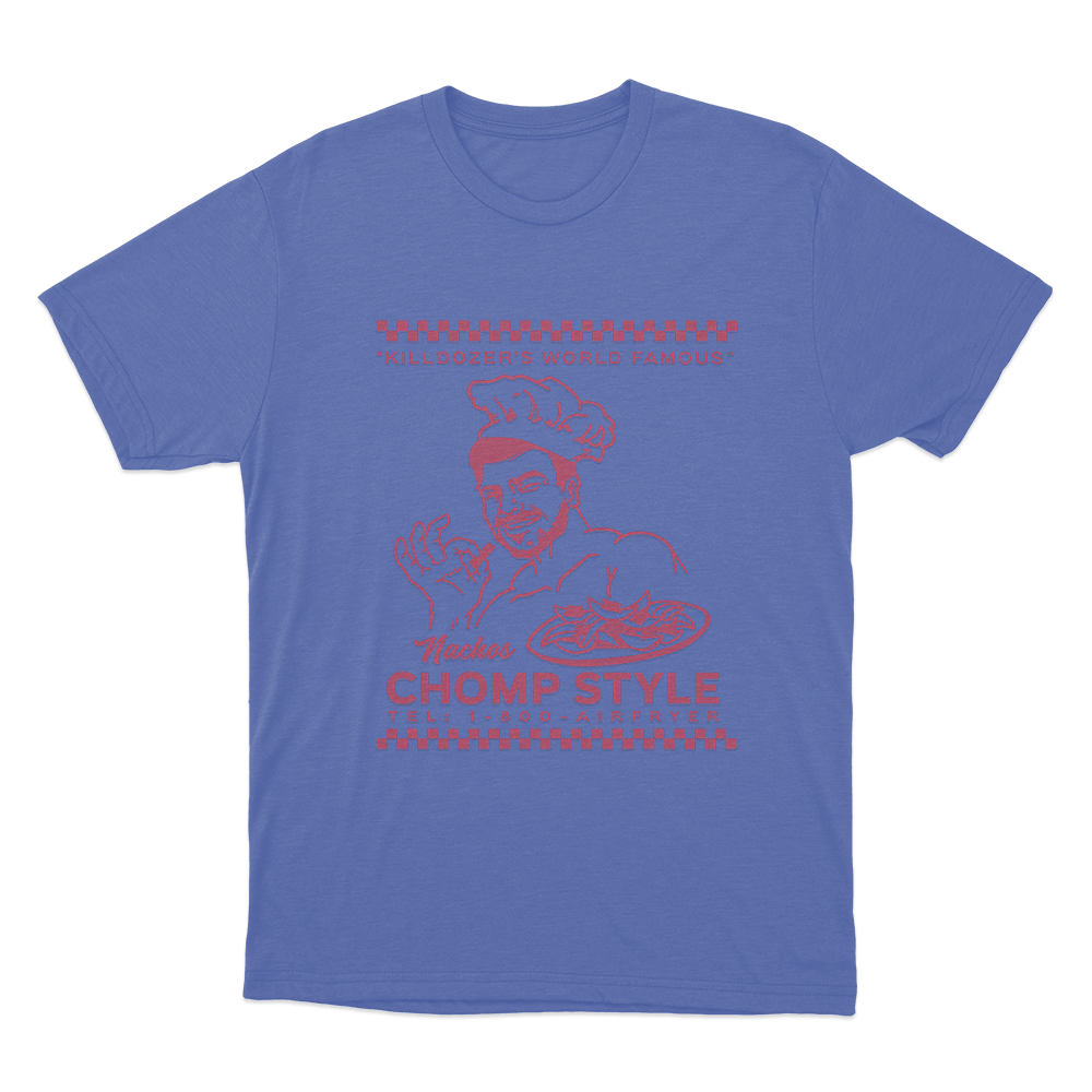 Chomp Style Unisex T Shirt Blue Chomp Style Unisex T Shirt Blue
