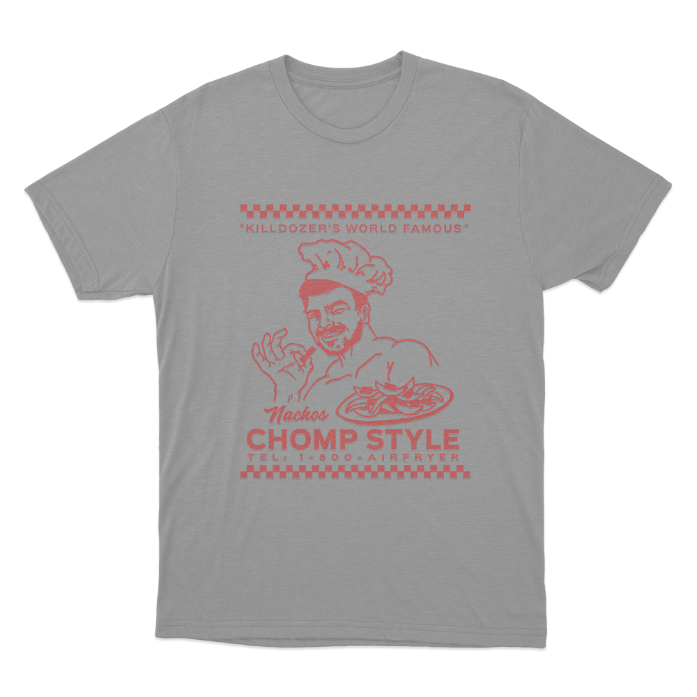 Chomp Style Unisex T Shirt Grey Chomp Style Unisex T Shirt Grey