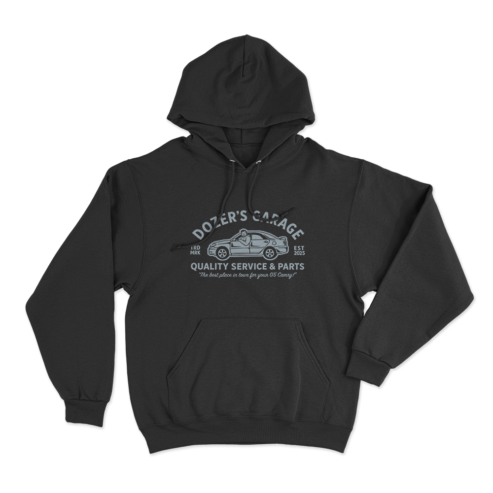 Dozer's Garage Unisex Hoodie Black Dozers Garage Unisex Hoodie Black