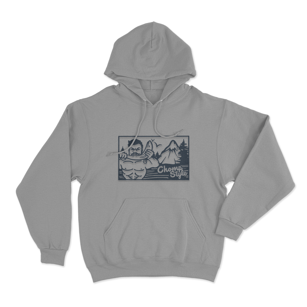 Wild Chomp Unisex Hoodie Grey Wild Chomp Unisex Hoodie Grey