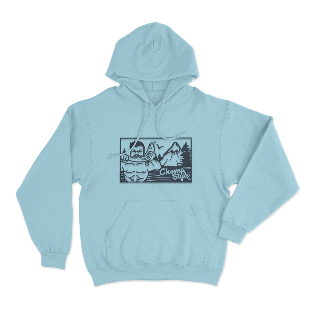 Wild Chomp Unisex Hoodie Sky Blue Wild Chomp Unisex Hoodie Sky Blue